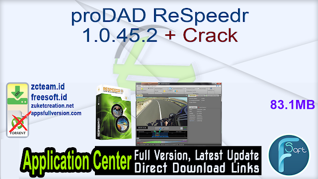 proDAD ReSpeedr 1.0.45.2 + Crack_ ZcTeam.id