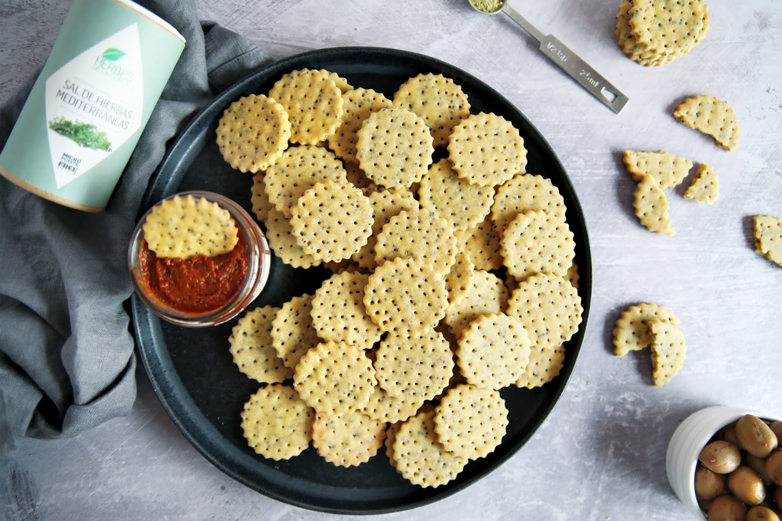 GlutenFree Crackers with Mediterranean Herbs
