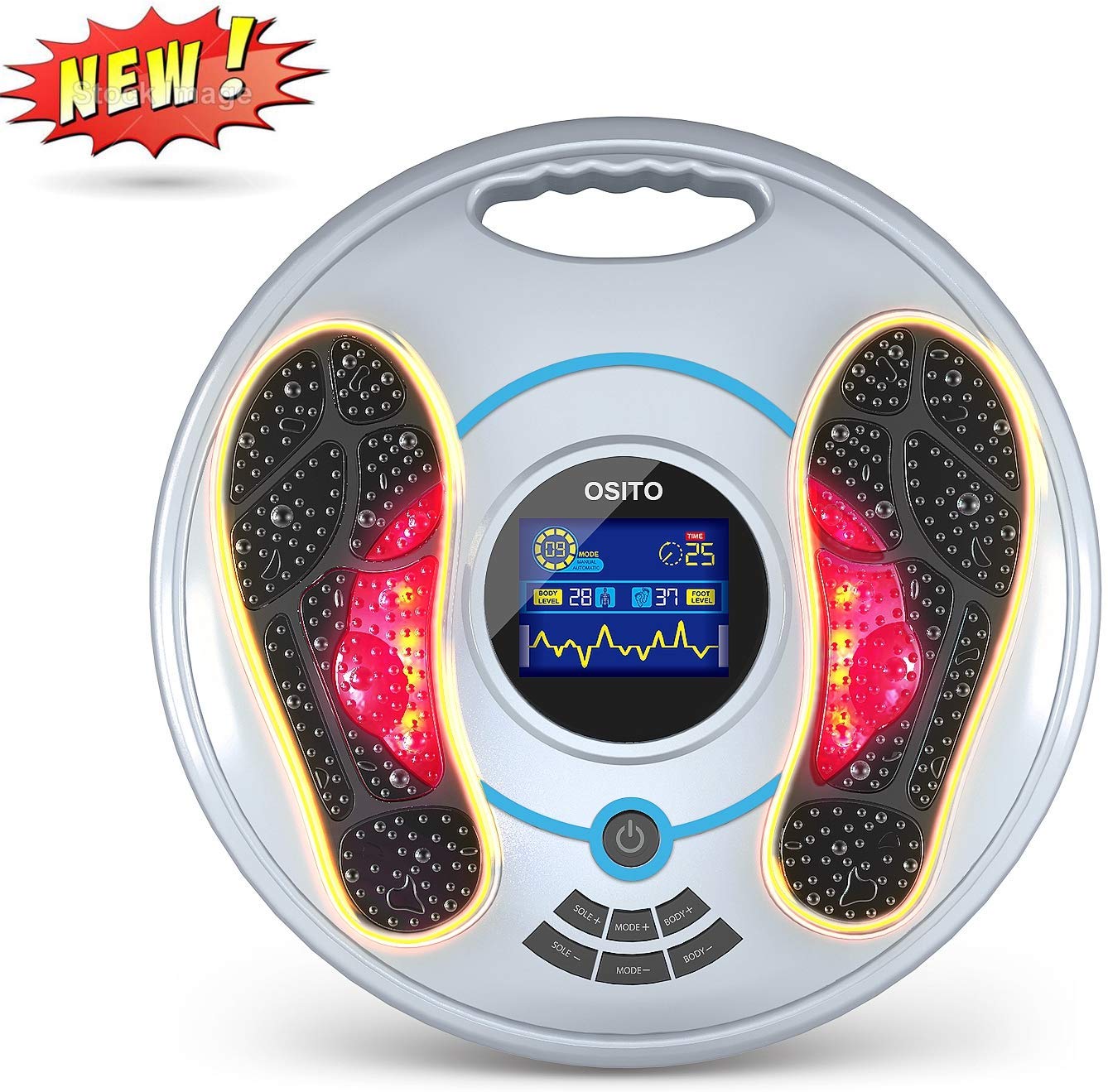 Electrical Pulse Foot Massager Feet and Legs Massager Machine for