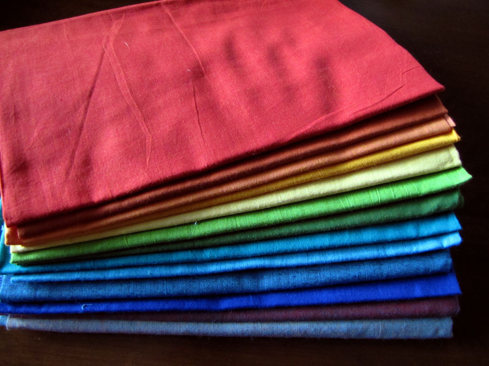 gemini stitches Shot cotton "solids" quilt