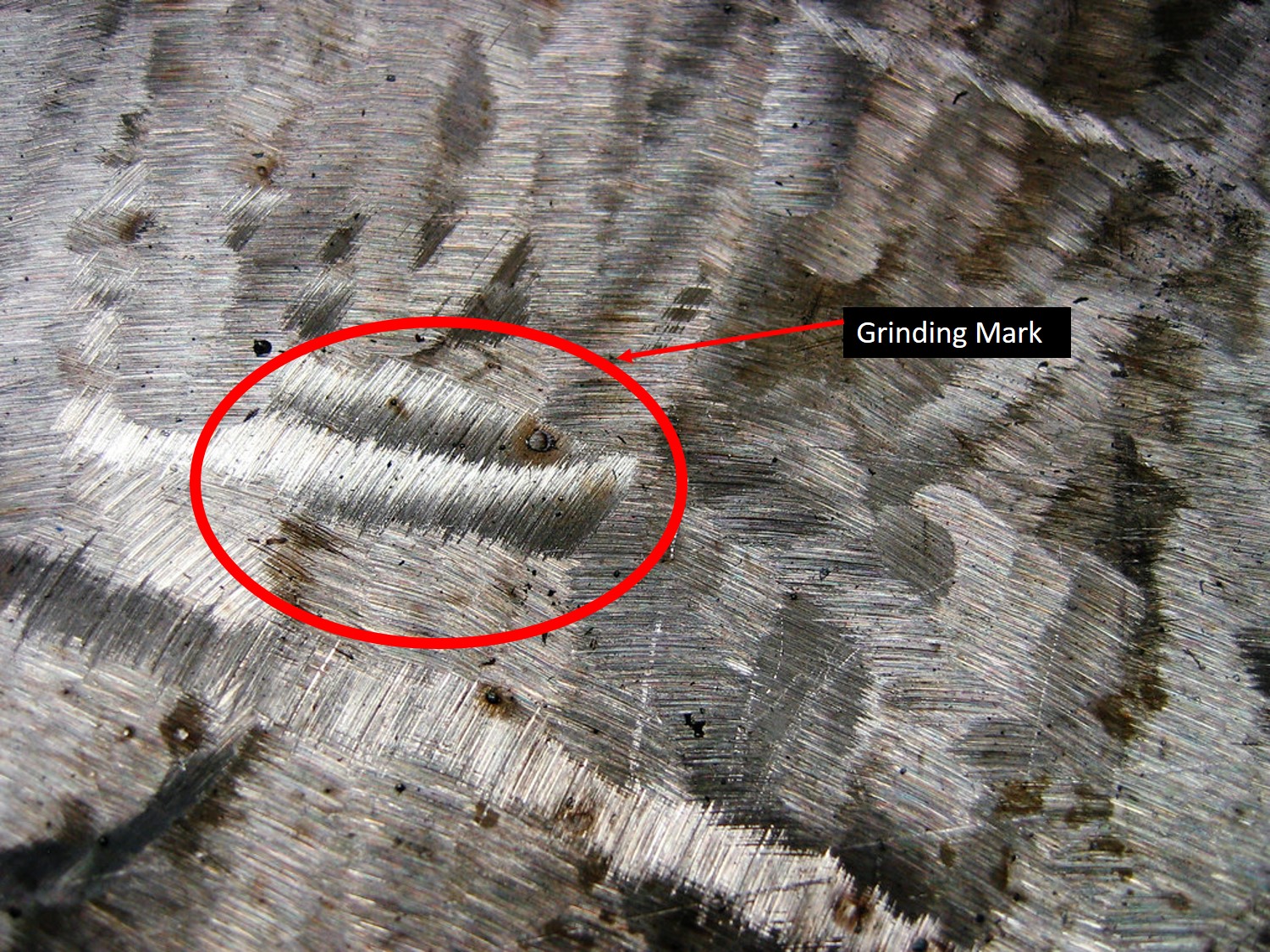 Integrated Weld Defect Grinding Mark