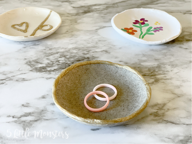 5 Little Monsters Clay Ring Dishes