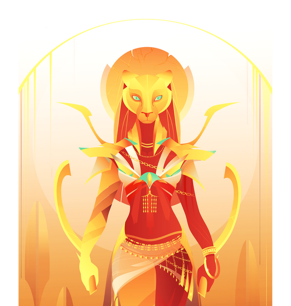 Dev's World of Mythology Sekhmet and The Eye of Ra