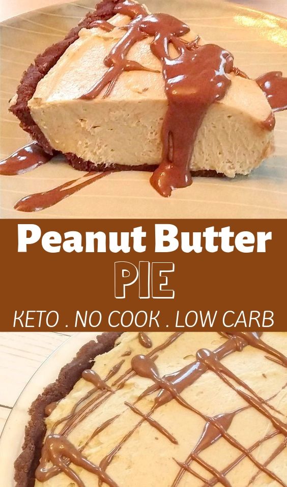 Keto Chocolate Peanut Butter Pie