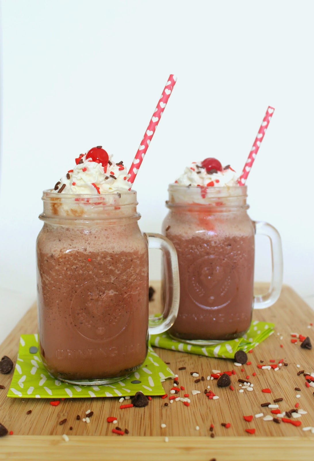 Frozen Hot Chocolate with Cherry