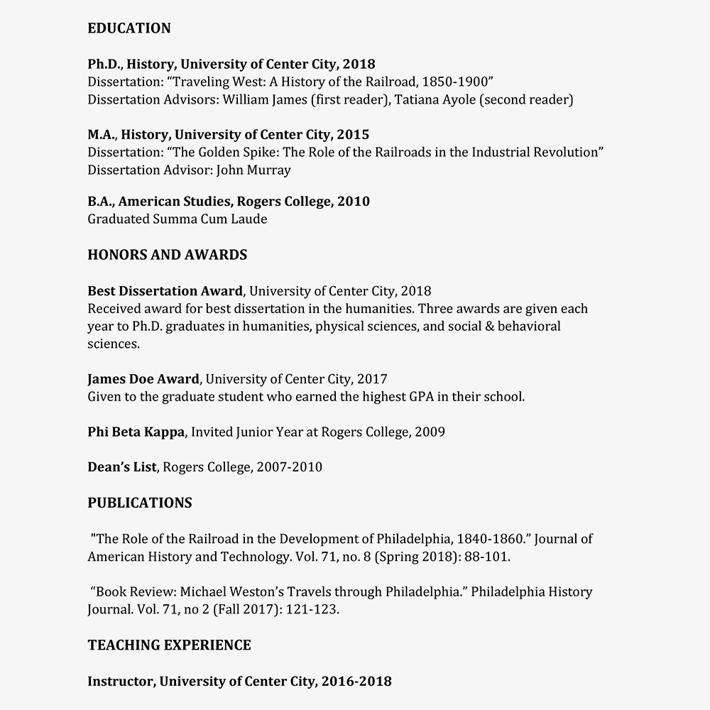 Curriculum Vitae Apa Format Birthday - Curriculum Vitae Cv Format Guidelines With Examples 