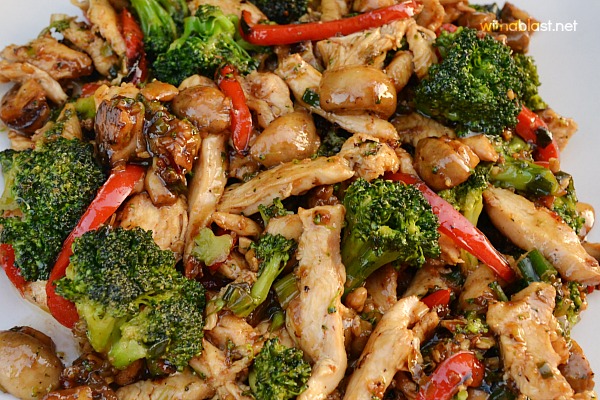 Lip smacking Sweet and Sour Chicken Stir-Fry (with crunchy veggies) is a delicious, quick dinner for those busy days - you can have dinner on the table in 30 minutes - start to finish