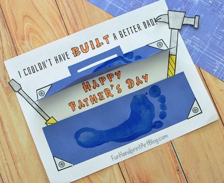 Toolbox Father's Day craft for kids to make