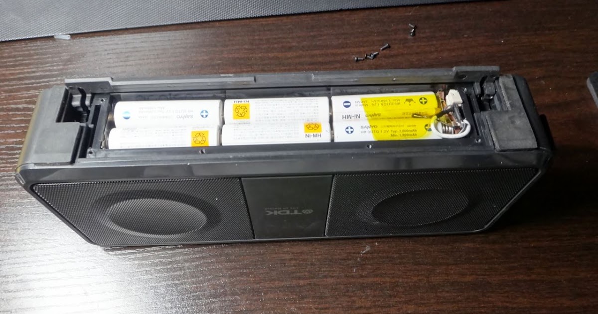 Bluetoothスピーカ TDK A33のバッテリーを交換した