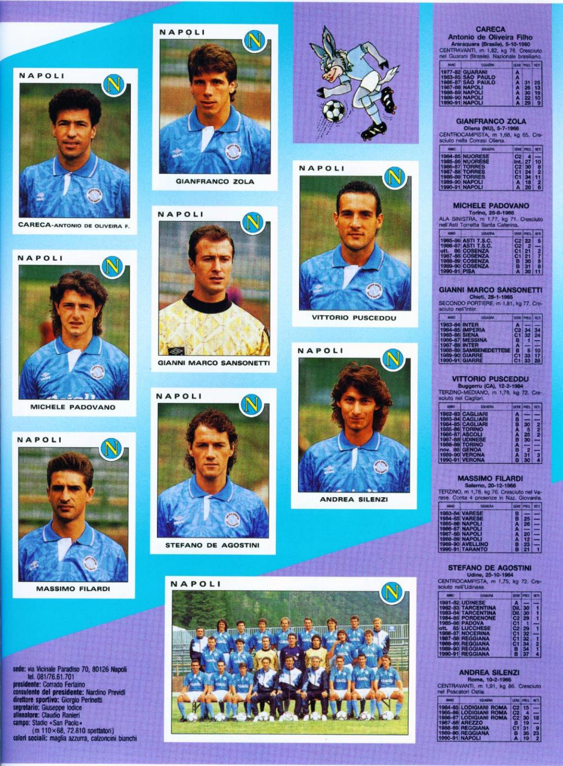 TWB22 Campionato 1991 1992 Milan Napoli