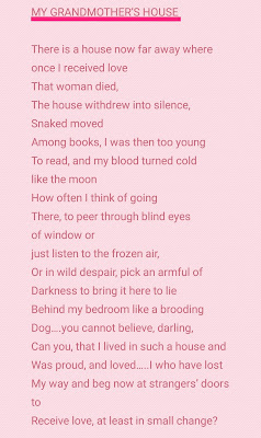 My grandmother's House poem summary || My Grandmother's House Poem by