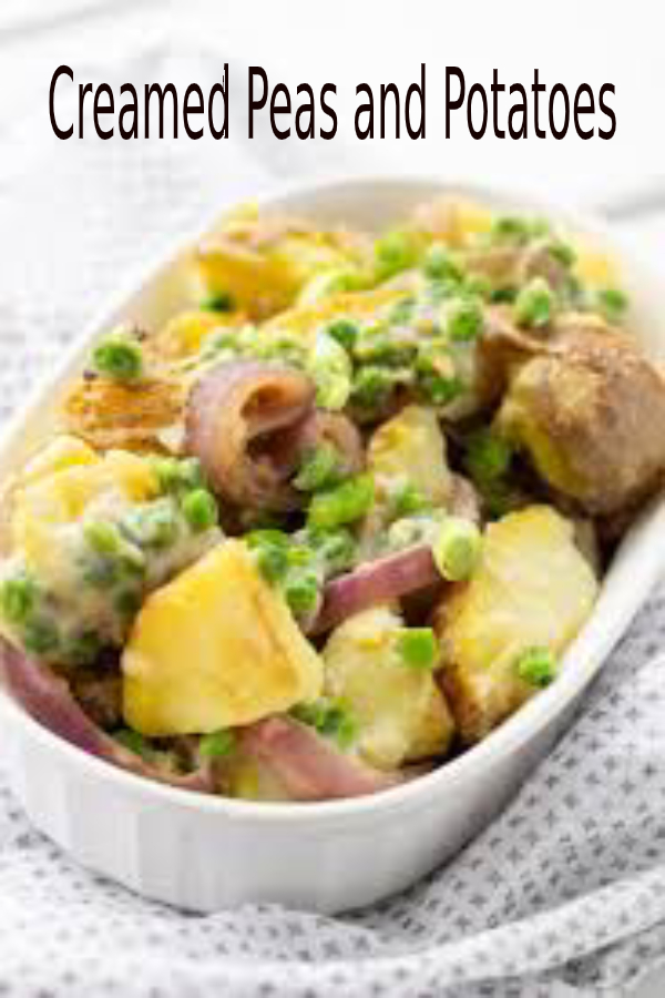 Creamed Peas and Potatoes happy cook