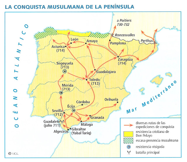 Blog MARE NOSTRUM La conquista musulmana de la Península