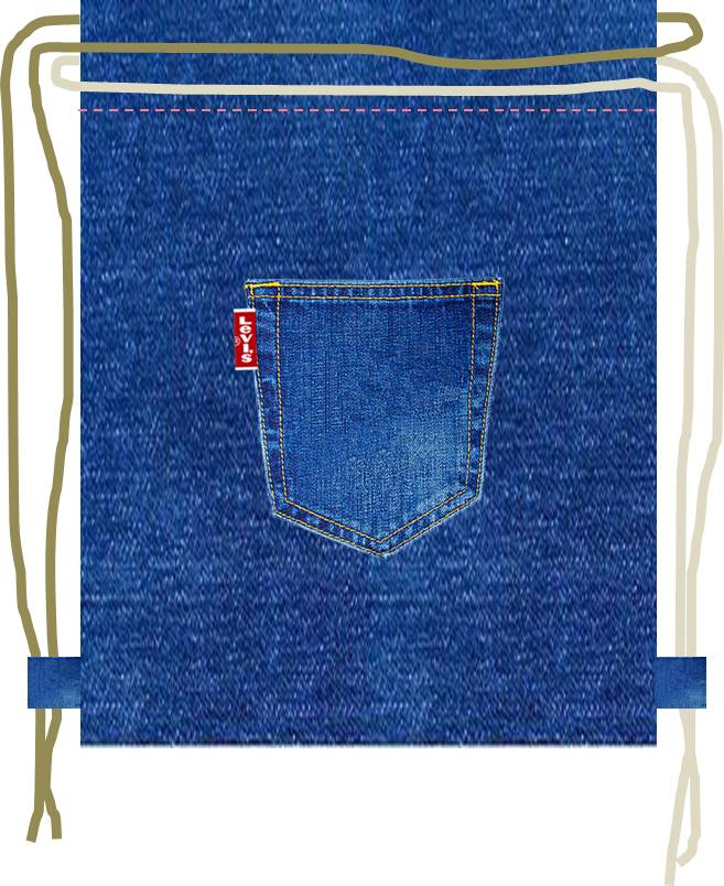 CON PANTALÓN VAQUERO { } HANDBOX