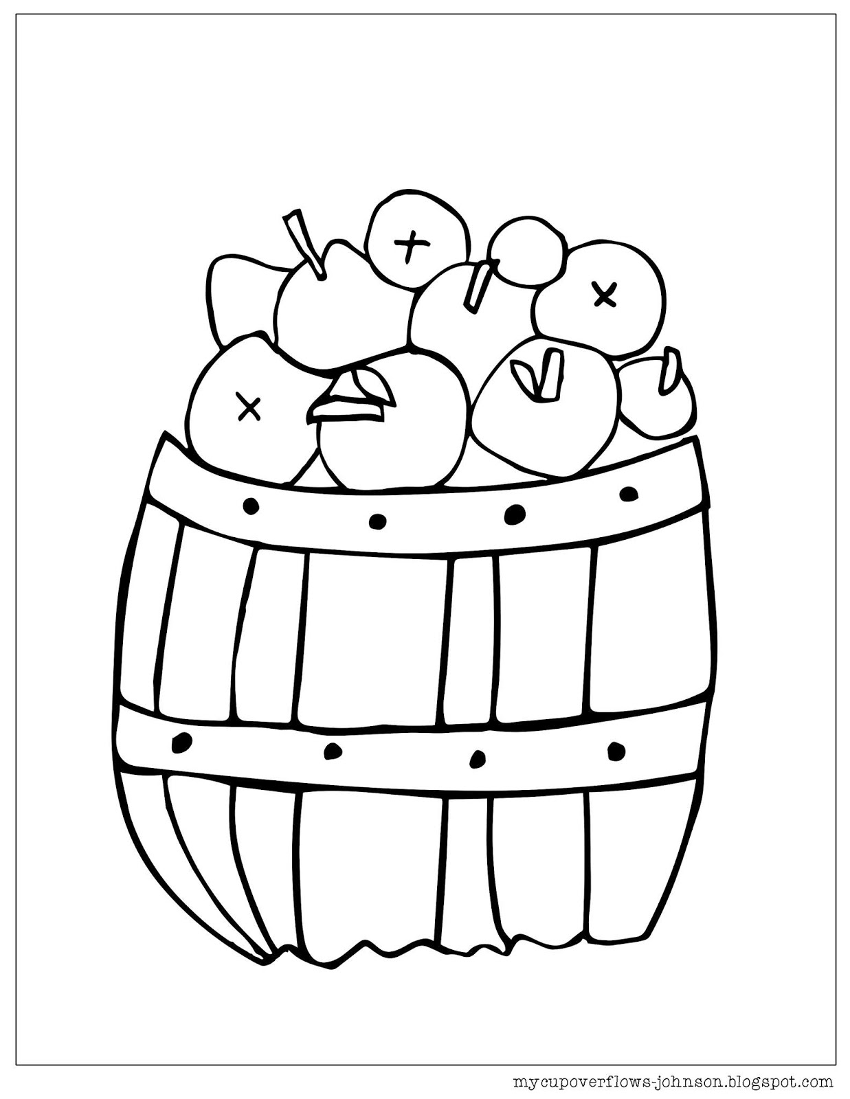 My Cup Overflows: Coloring Pages for Fall