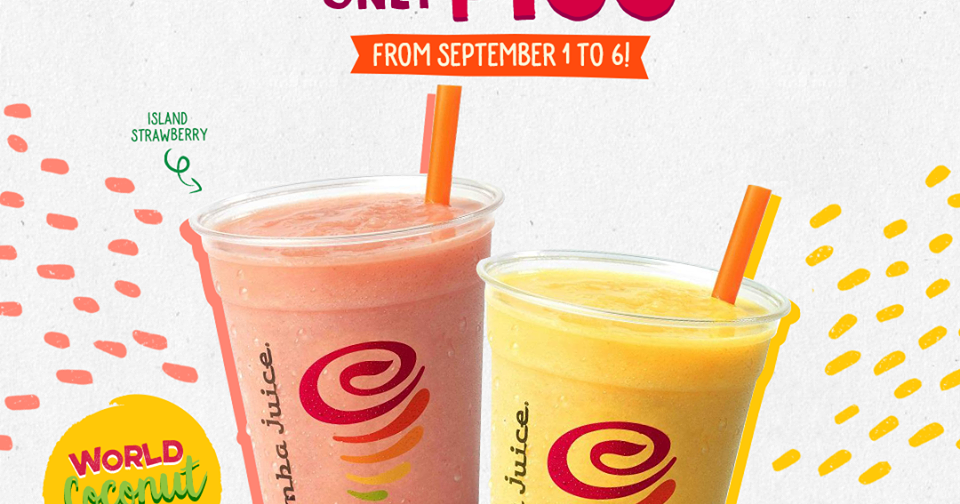 Manila Shopper Jamba Juice World Coconut Day Promo Sept 2019