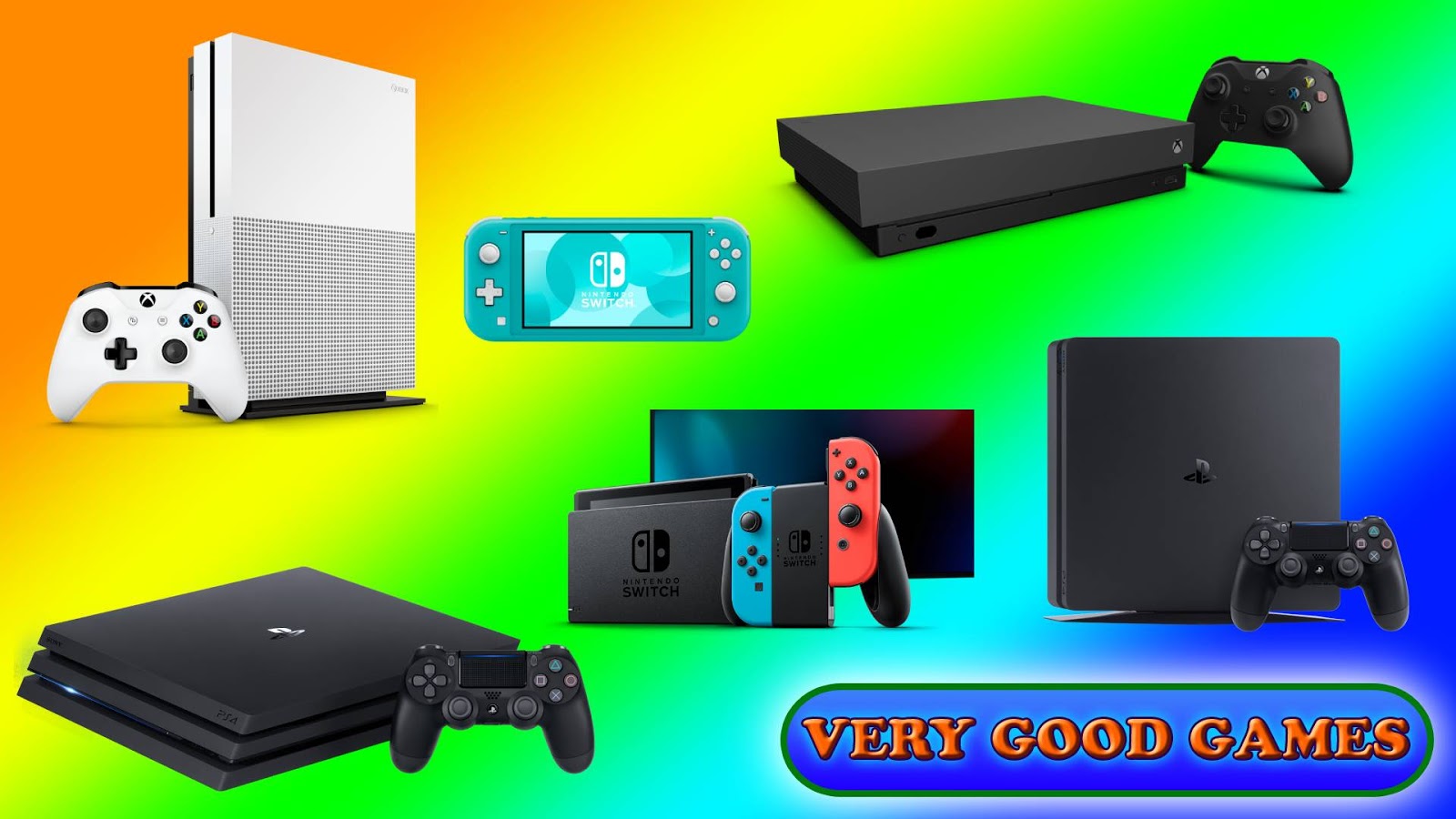 Devices to play games: PlayStation 4, Xbox One, Nintendo Switch. The best game consoles
