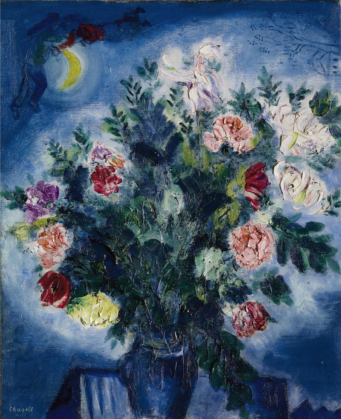 Marc Chagall (18871985) Flowers and lovers Tutt'Art Masterpieces