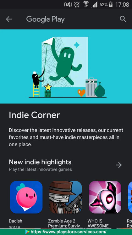 أفضل 10 نصائح من متجر Google Play إكتشفها الأن تحقق من تطبيقات "إيندي كورنر - Indie Corner"