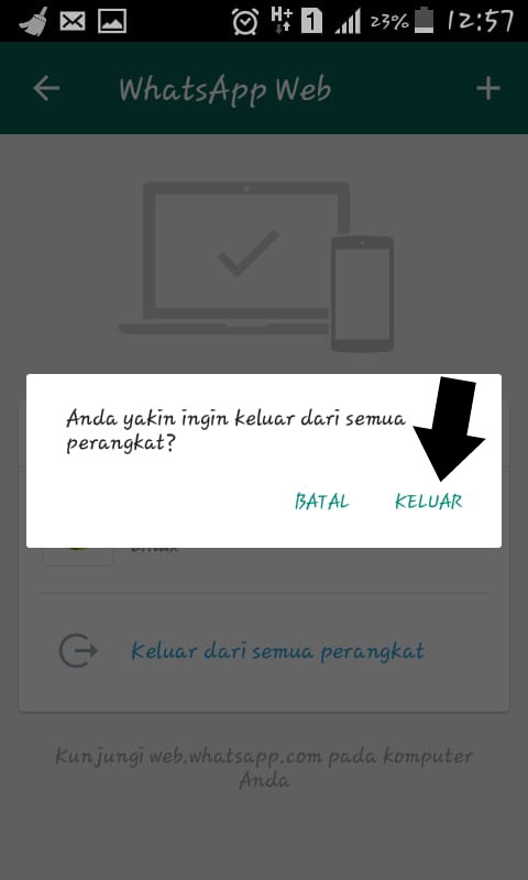 Cara Keluar Sesi Dari Whatsapp Web Cara Keluar Sesi Dari Whatsapp Web