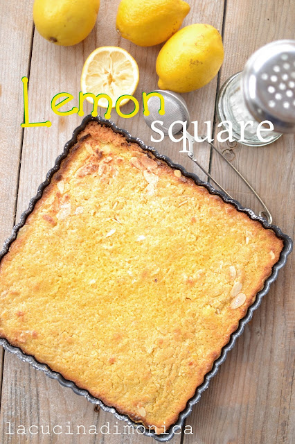 lemon square - crostata al limone