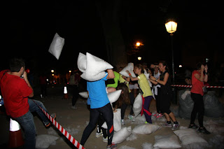 nike running, pillow fight, lisboa