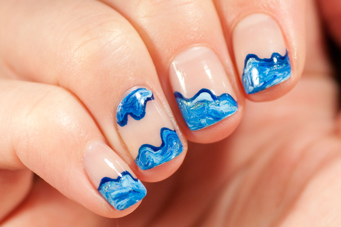 Water Waves Nail Art Designs - wide 9