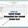 Contoh Format Rekonsiliasi Aset Sekolah Format Excel