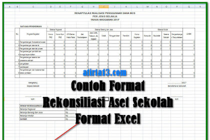 Contoh Format Rekonsiliasi Aset Sekolah Format Excel
