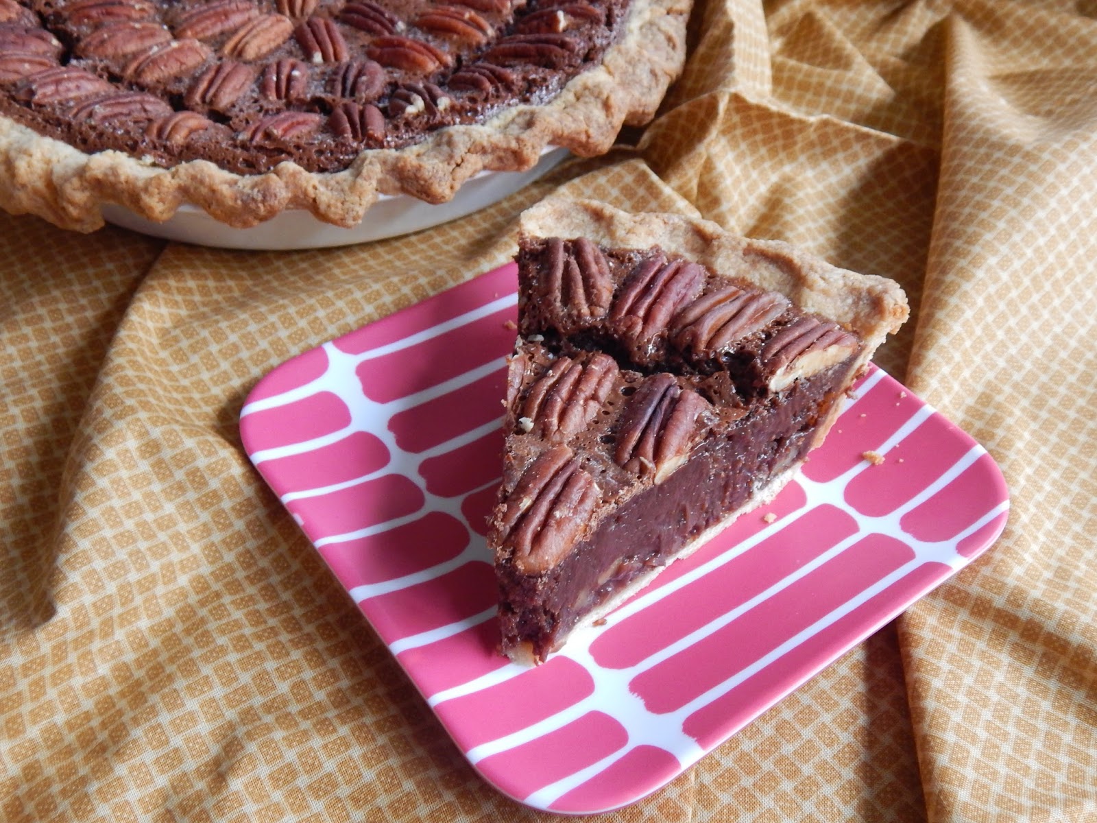The Nerdy Chef Chocolate Fudge Pecan Pie