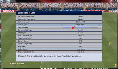 Cursor Type PES 2015