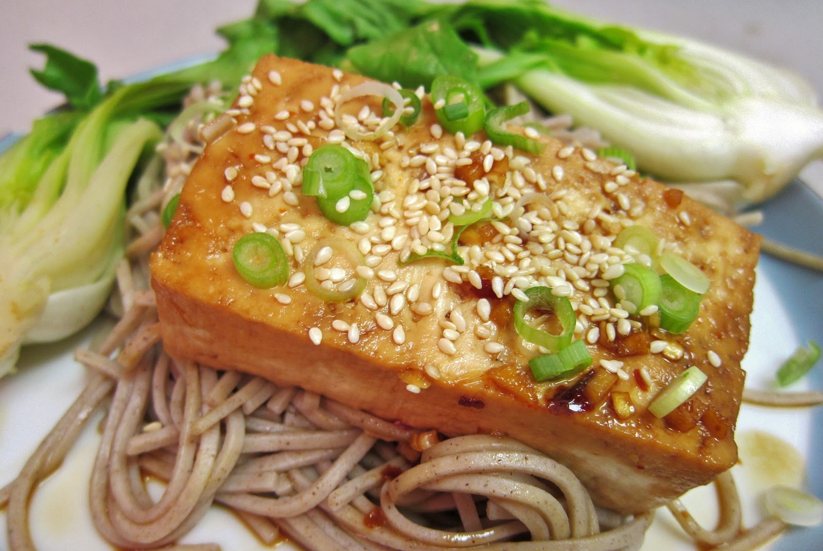 The Vegan Chronicle: Teriyaki Tofu Steaks with Soba Noodles
