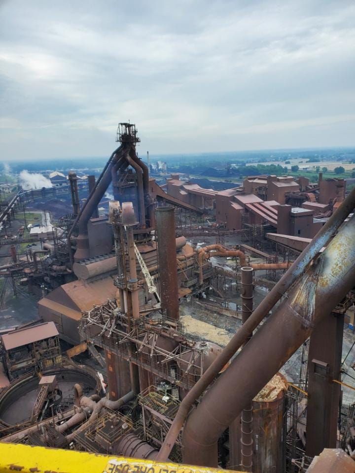 Industrial History The Blast Furnace D complex has an explosion at