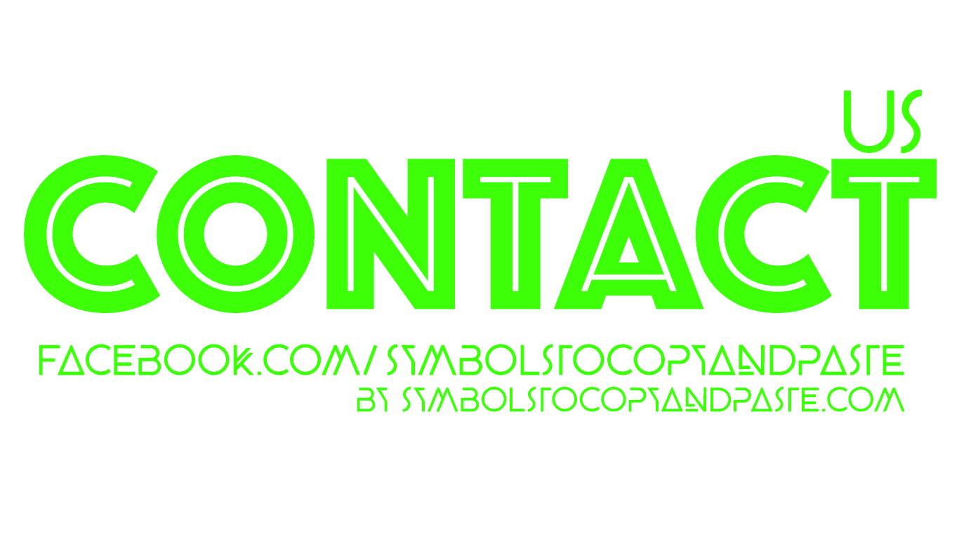 Contact Us Symbols to Copy and Paste - Copy Online Free Symbols