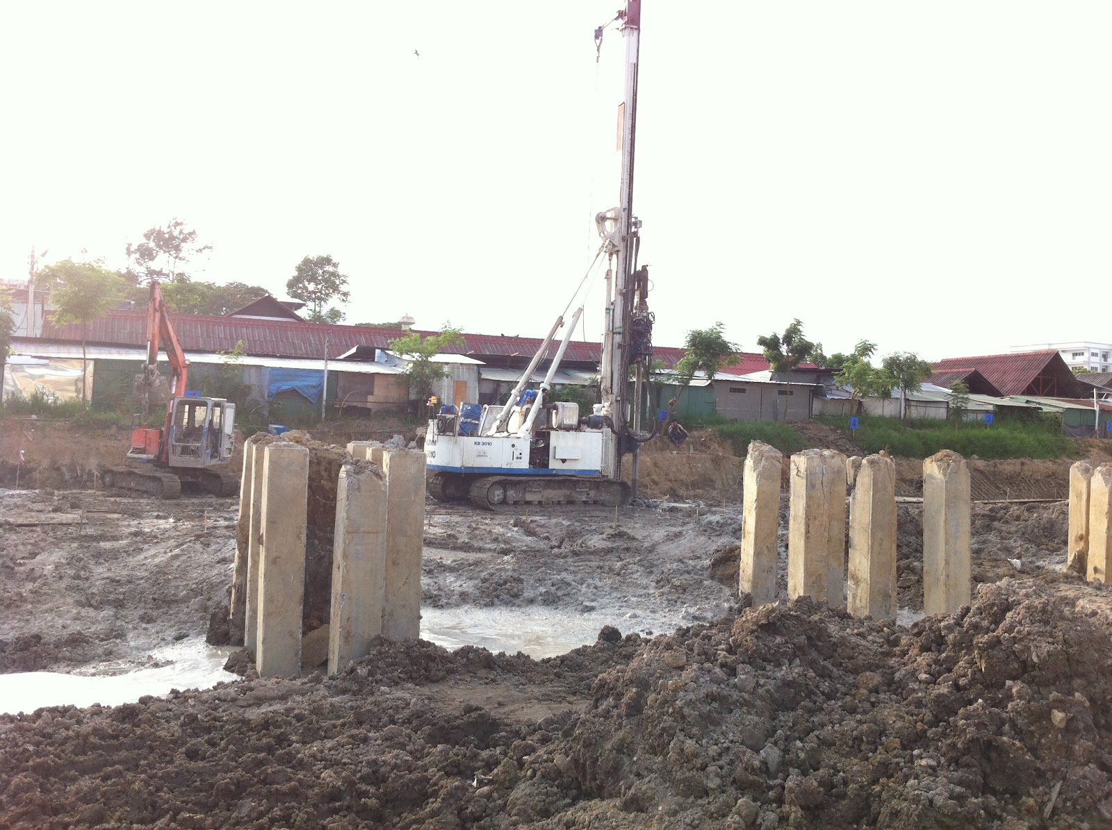 โครงสร้างชั่วคราวสำหรับงานก่อสร้าง: Soil cement column