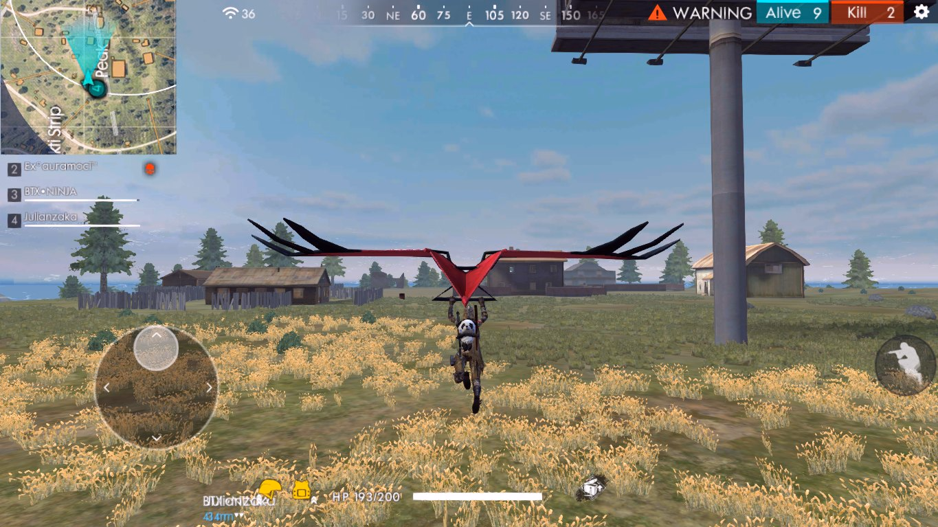 Advance Server Ff Fitur Terbaru Glider Terbang Bagai Burung