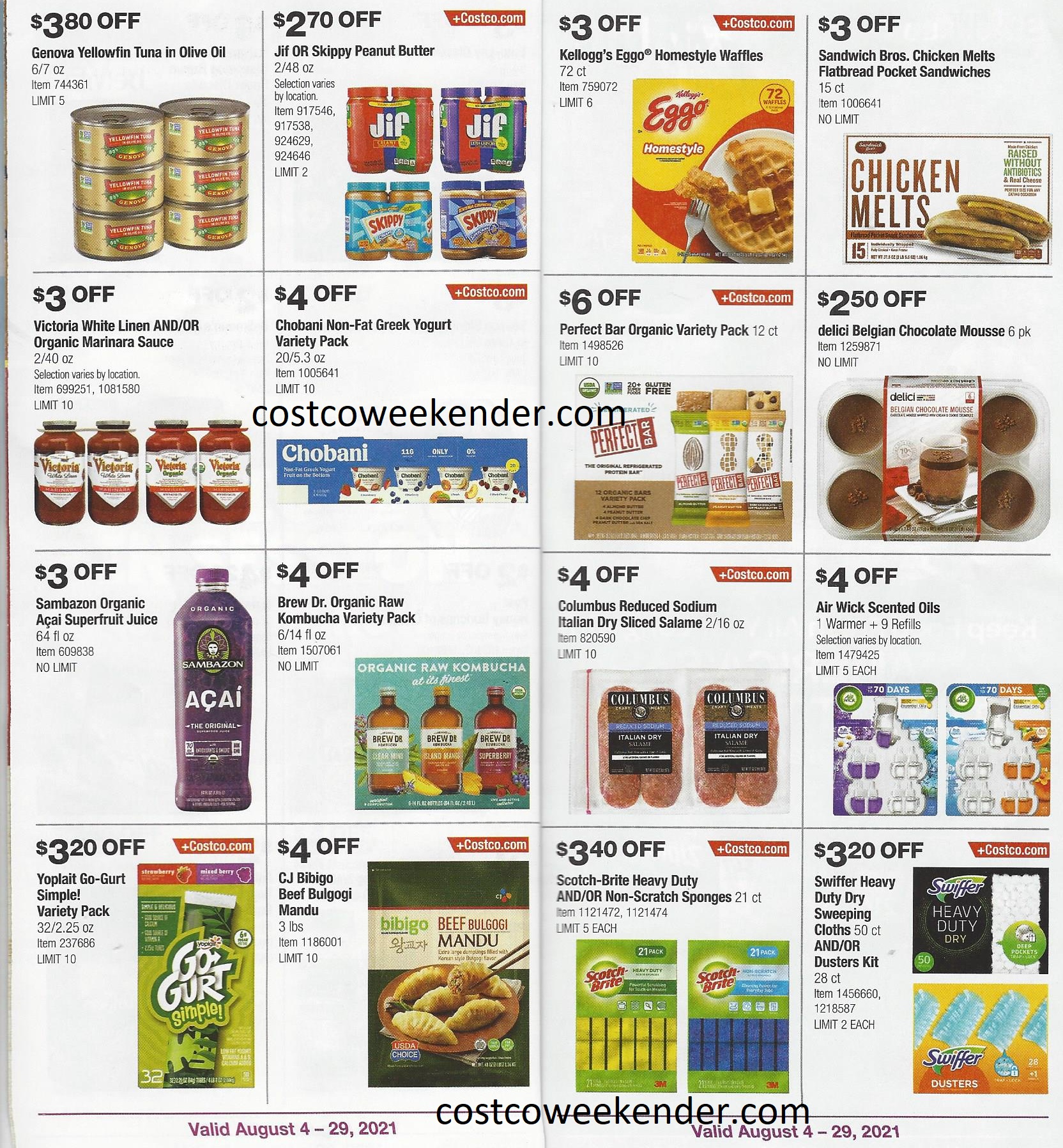 August 2021 Costco Coupon Book Costco Weekender