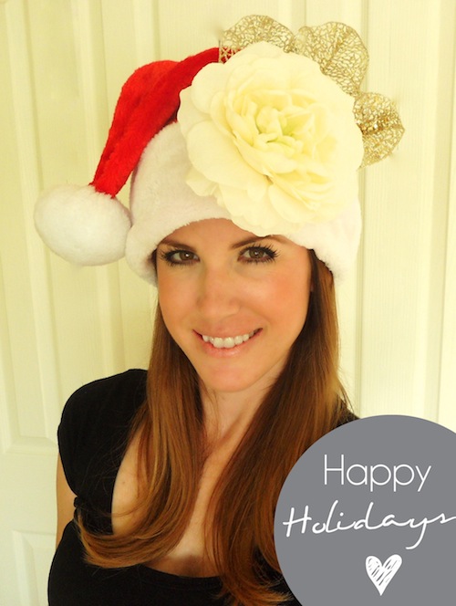 DIY Pretty Santa Hat