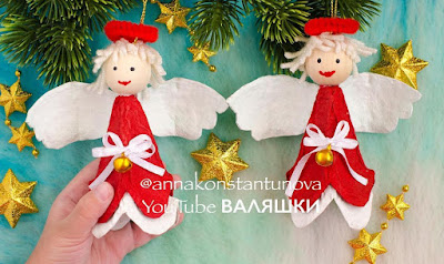 Kids Christmas Crafts - Angels, Candles, Christmas Star. Детские поделки на Рождество - Ангелы, свечи, рождественская звезда