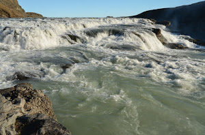 The upper part of the Gullfoss waterfall