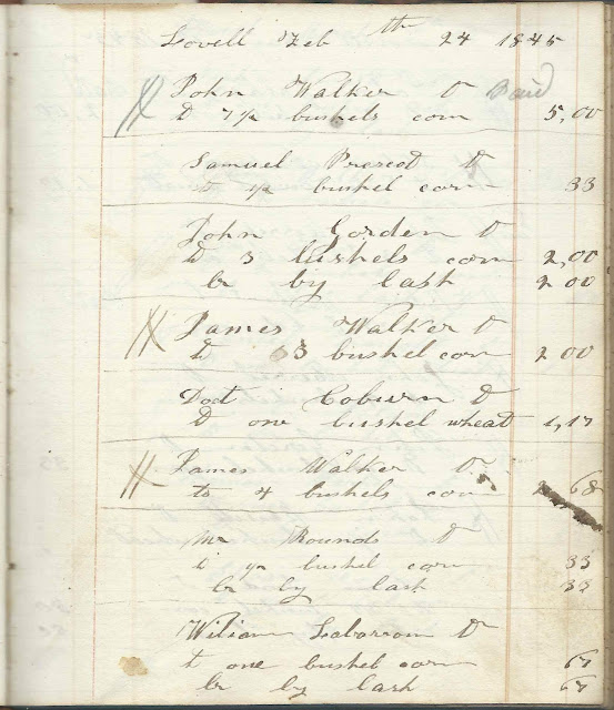 Heirlooms Reunited 1840s Account Book Kept by Joseph Bassett, Jr