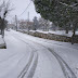 Φωτογραφίες και η ανακοίνωση της Κοινότητας Περιστεράς για τη χιονόπτωση στη περιοχή