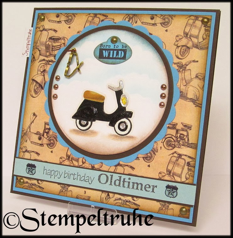 Stempeltruhe's Blog: *Vespa-Roller-Geburtstagskarte*