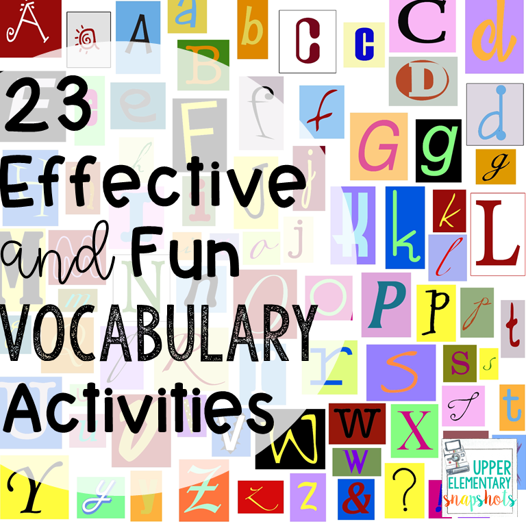 25 Vocabulary Activities To Use With Your Classroom Word Wall - Literacy In  Focus