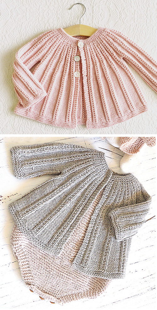 Amazing Knitting Baby Cardigan and Romper Knitting Pattern