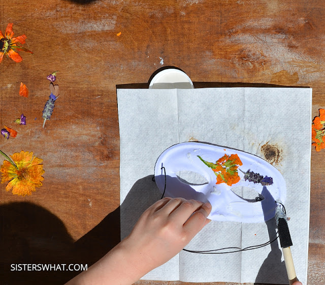 how to make a flower mask with kids