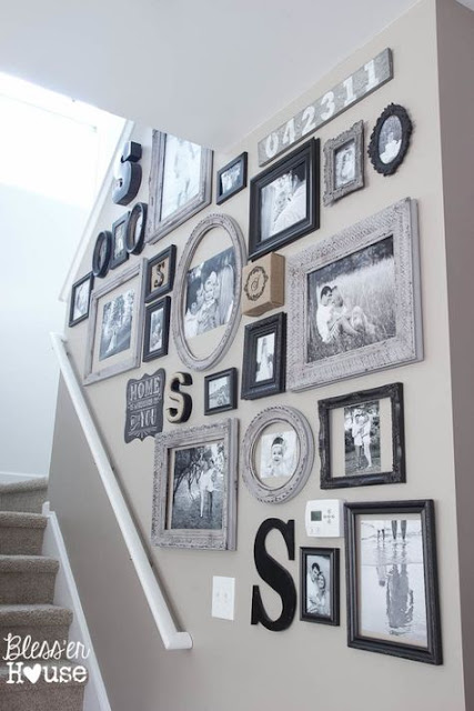 Tips and inspiration to create the perfectly eclectic gallery wall!  Littlehouseoffour.com