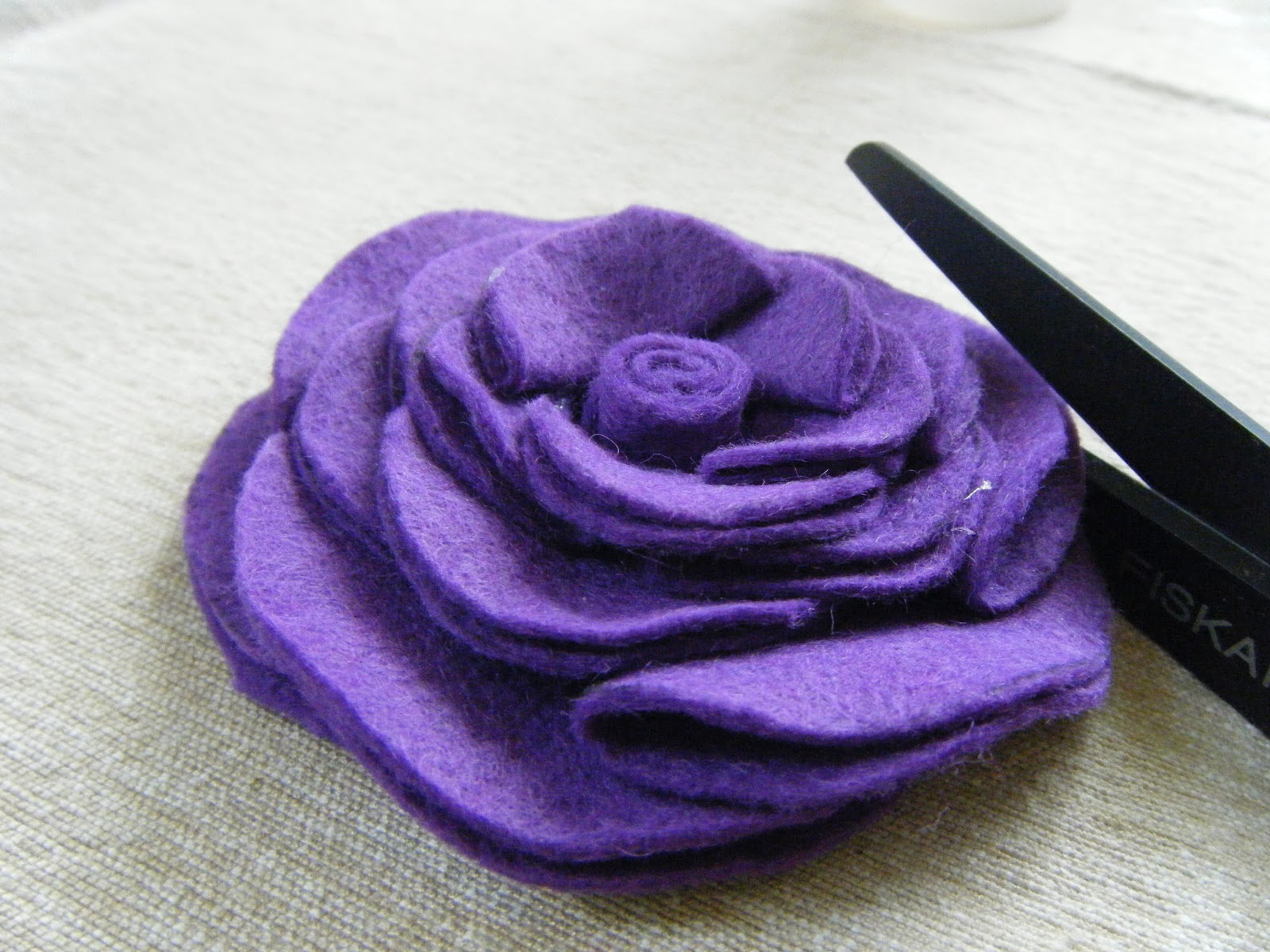 Felt Flower Rose tutorial Melanie Ham