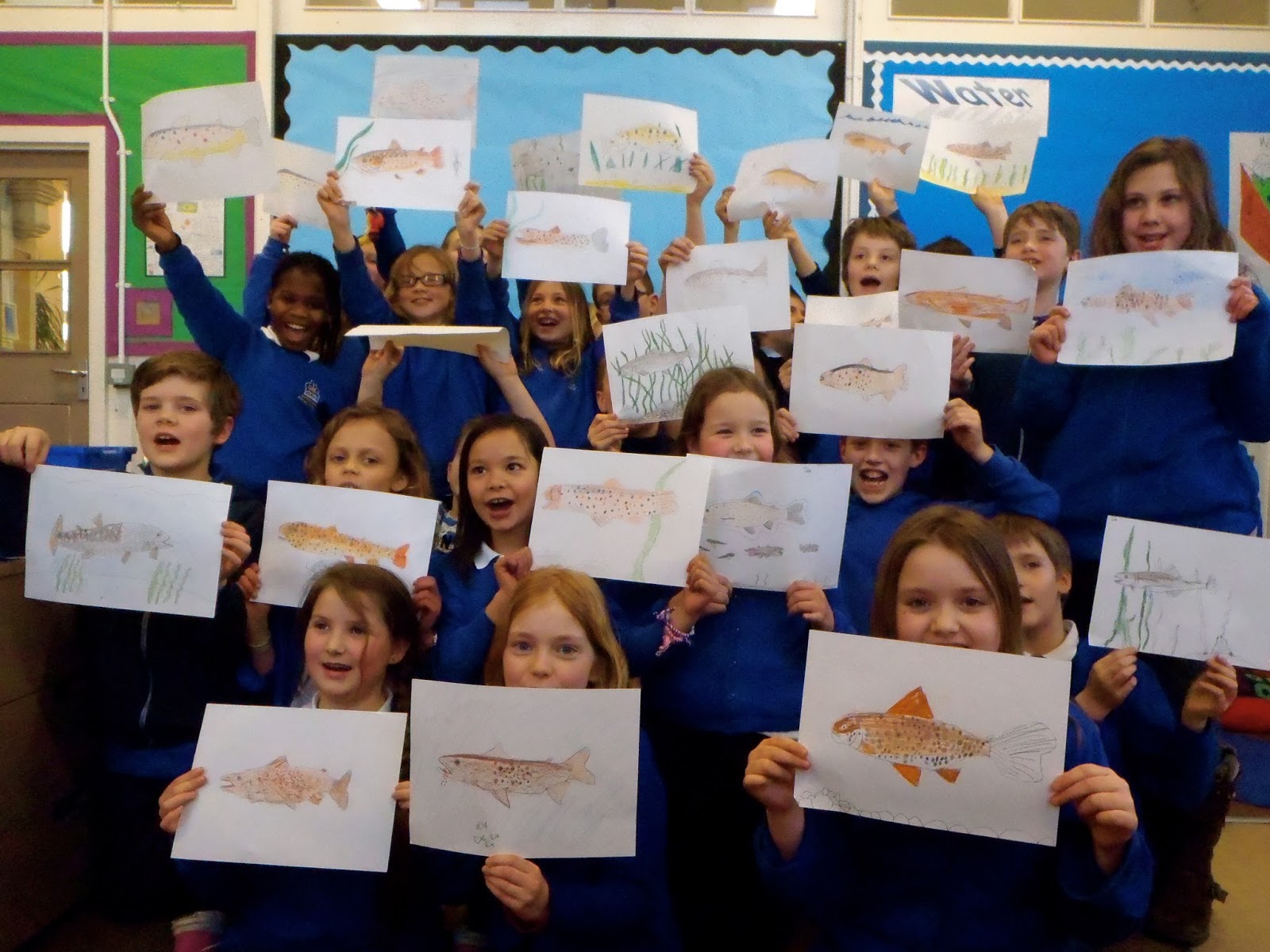 AWT Wild Schools blog Trout arrive at Ashton Gate primary!