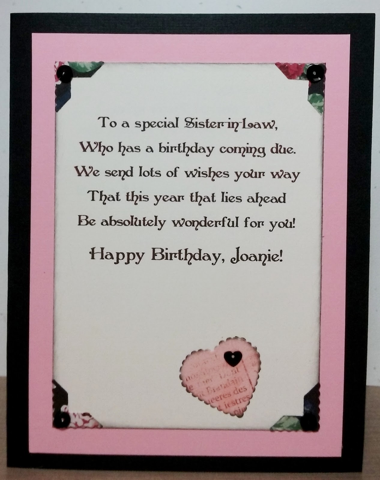 Chatterbox Creations A SisterinLaw Vintage Birthday in August!